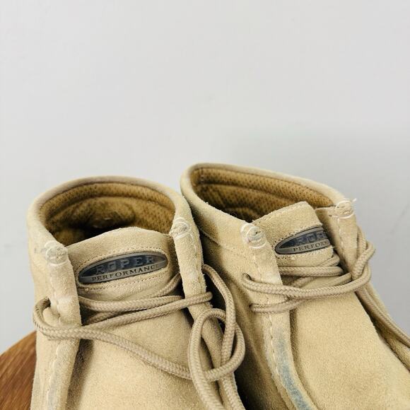 Roper Tan Suede Leather Chukka Boots Men’s Size 8 - Picture 12 of 13